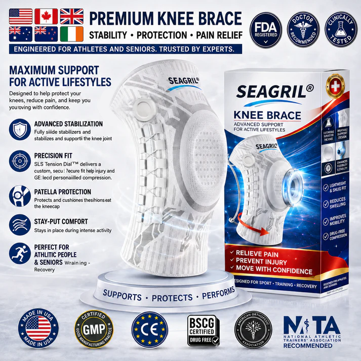 SEAGRIL Advanced Adjustable Multi-Function Knee Support Brace