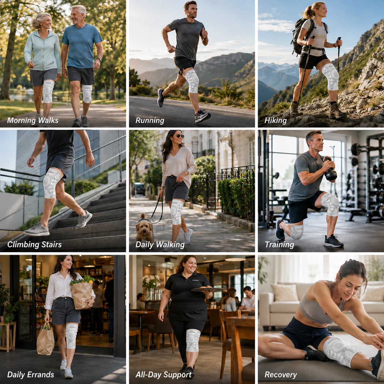 SEAGRIL Advanced Adjustable Multi-Function Knee Support Brace